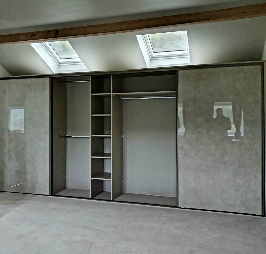 sliding wardrobes under eaves