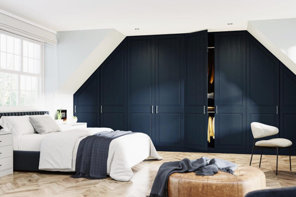 blue wardrobes