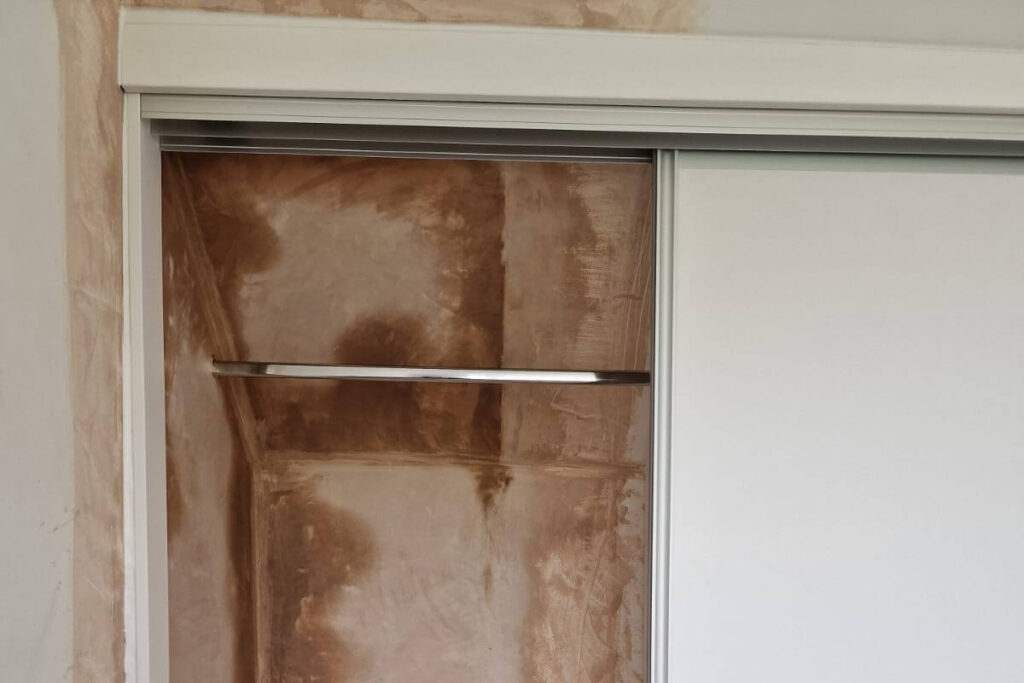 plastering before fitting bespoke wardrobes