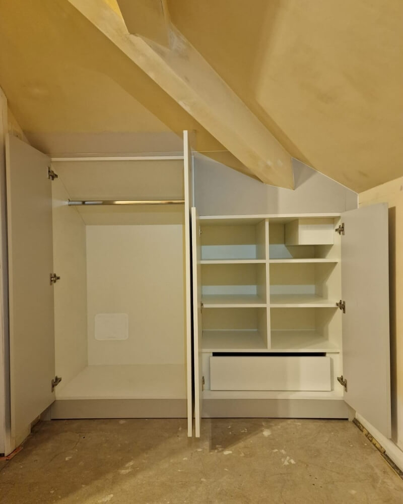 built-in wardrobes for loft conversion