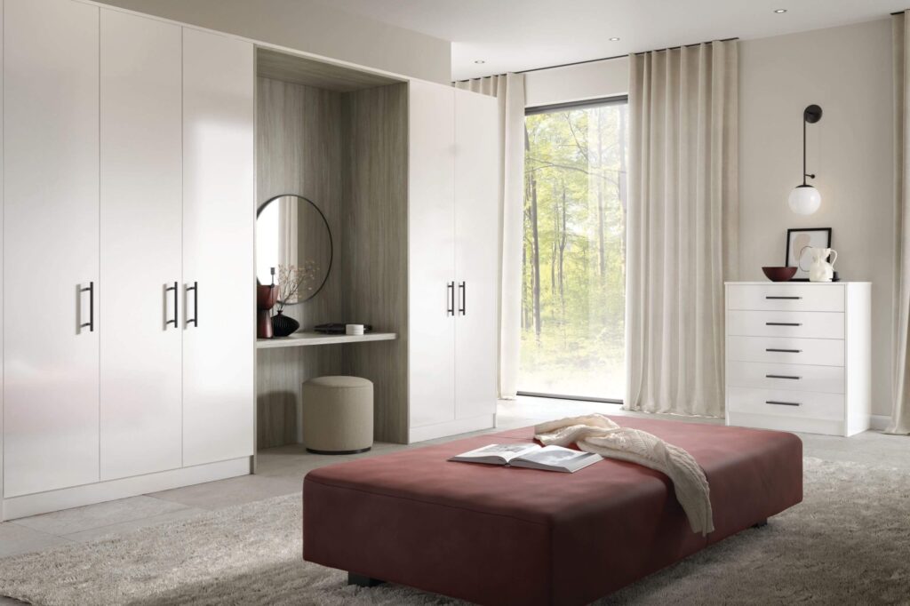 white fitted bedrooms